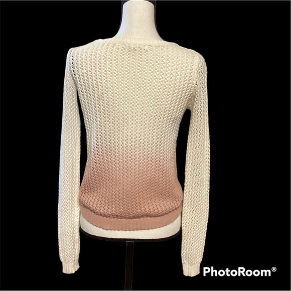 Anthropologie Wearing your heart on your Sleeve Dip Dye Ombré knit sweater - Picture 10 of 11